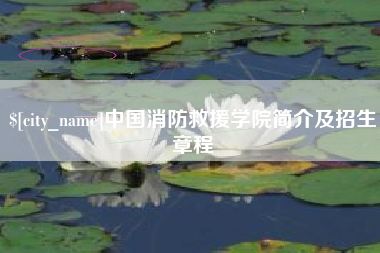 博罗中国消防救援学院简介及招生章程