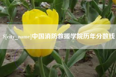 博罗中国消防救援学院历年分数线