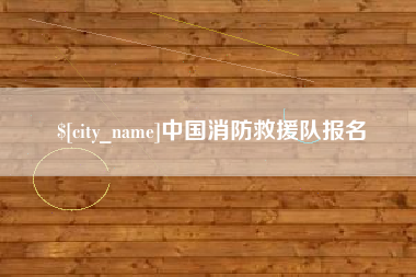 博罗中国消防救援队报名