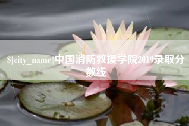 博罗中国消防救援学院2019录取分数线