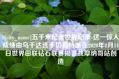 博罗五千米纪录世界纪录-这一惊人成绩由乌干达选手切普特盖在2020年8月14日世界田联钻石联赛揭幕战摩纳哥站创造