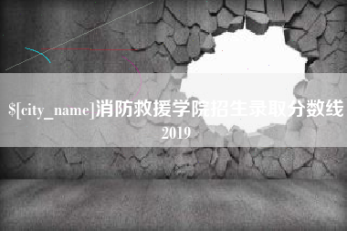 博罗消防救援学院招生录取分数线2019
