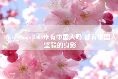 博罗5000米有中国人吗-都有中国人坚毅的身影