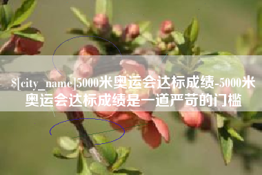 博罗5000米奥运会达标成绩-5000米奥运会达标成绩是一道严苛的门槛