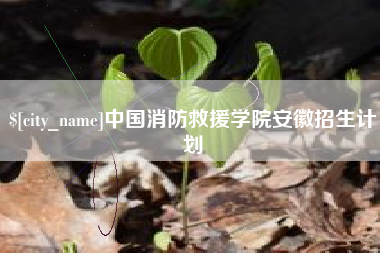 博罗中国消防救援学院安徽招生计划