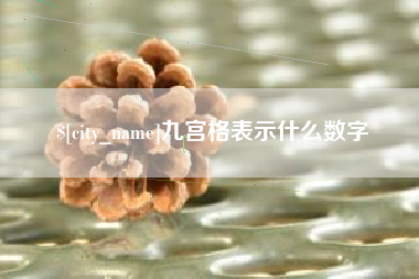 博罗九宫格表示什么数字