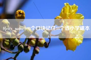 博罗一个口诀记住34个省小学课本