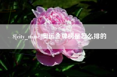博罗奥运金牌榜是怎么排的
