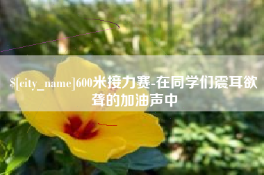 博罗600米接力赛-在同学们震耳欲聋的加油声中