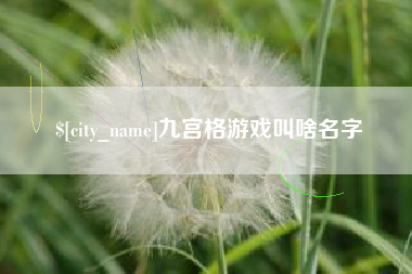 博罗九宫格游戏叫啥名字