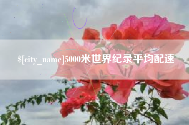 博罗5000米世界纪录平均配速