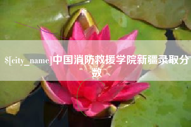 博罗中国消防救援学院新疆录取分数