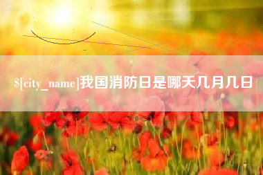 博罗我国消防日是哪天几月几日