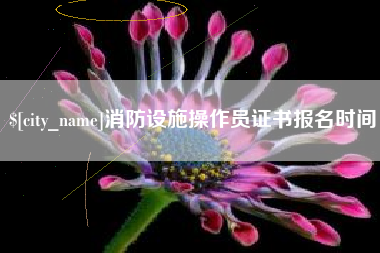 博罗消防设施操作员证书报名时间