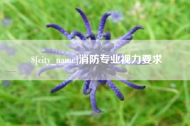 博罗消防专业视力要求