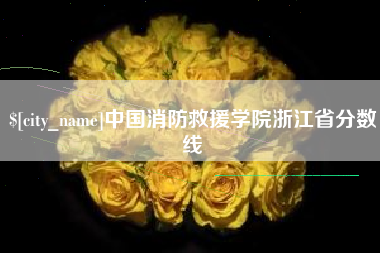 博罗中国消防救援学院浙江省分数线