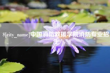博罗中国消防救援学院消防专业招生