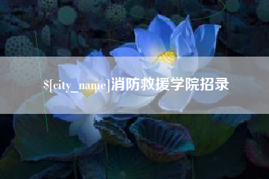 博罗消防救援学院招录