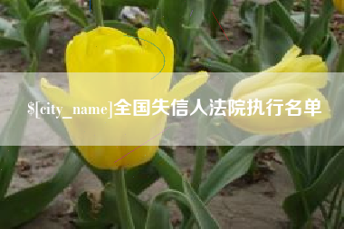 博罗全国失信人法院执行名单
