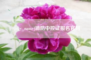 博罗消防中控证报名官网