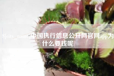 博罗中国执行信息公开网官网app为什么要钱呢