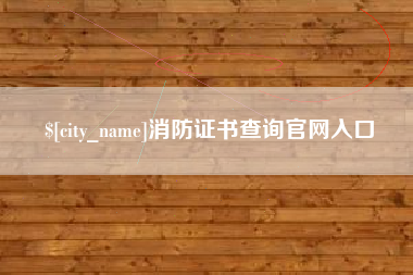 博罗消防证书查询官网入口