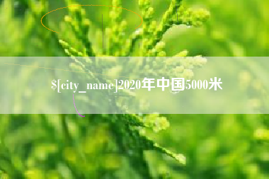 博罗2020年中国5000米