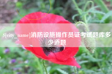博罗消防设施操作员证考试题库多少道题