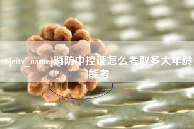博罗消防中控证怎么考取多大年龄能考